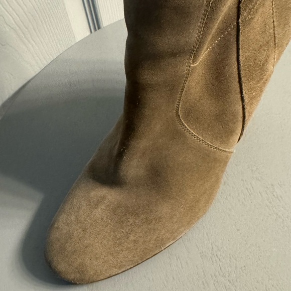 Fornarina taupe genuine suede boots 2000s vintage size 39 slouch style - Picture 11 of 16